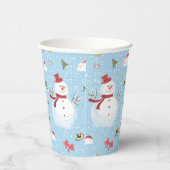 Kerstman Papieren Bekers (Rechts)