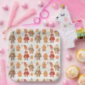 kerstman papieren bordje (Feest)