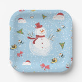 Kerstman Papieren Bordje (Voorkant)