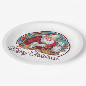  kerstman papieren bordje (Gekanteld)