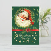 Kerstman, pijnboomkreeft, heilige kerst Kaart (Staand voorkant)