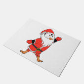 Kerstman Pinguïn Klaar voor Kerstmis Deurmat (Schuin)