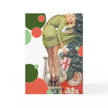  Kerstman & Pinup Meisje Kerstmis