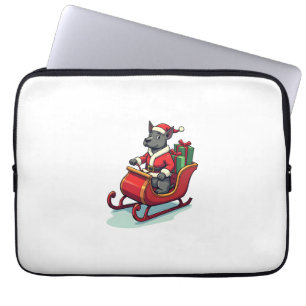Kerstman Pitbull Rit Laptop Sleeve
