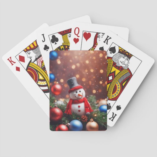 Kerstman Pokerkaarten (Achterkant)