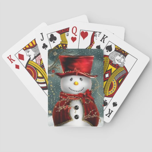 Kerstman Pokerkaarten (Achterkant)