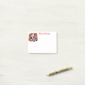 Kerstman Post-it® Notes (Op bureau)