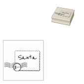 Kerstman postzegel rubberstempel (Gestempeld)