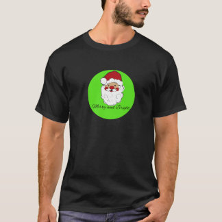Kerstman Premium vrolijk en helder T-shirt