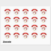 Kerstman Prettig Kerst Sticker (Vel)