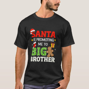 Kerstman promoot grote broer Kerstmis en zwangersc T-shirt