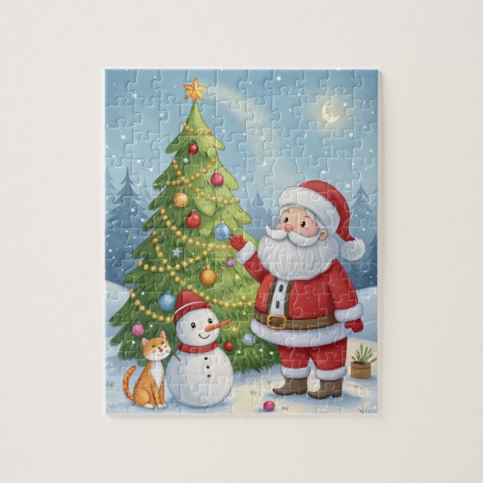 Kerstman puzzel (Verticaal)