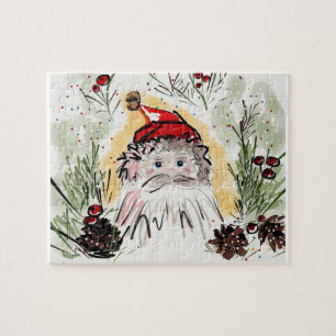 Kerstman Puzzel Legpuzzel