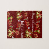 Kerstman Puzzle Santa Elf Snowman Legpuzzel (Horizontaal)