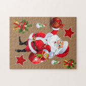 Kerstman — Puzzle Santa Legpuzzel (Horizontaal)