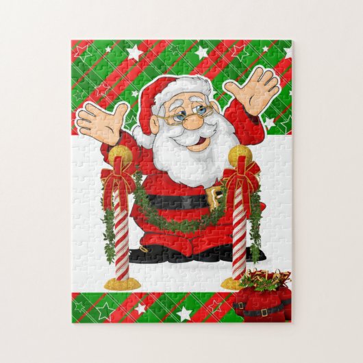 Kerstman — Puzzle Santa Legpuzzel (Verticaal)