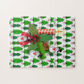 Kerstman Puzzle Snowman Legpuzzel (Horizontaal)