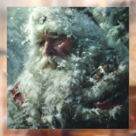 kerstman raamsticker