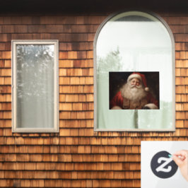 kerstman raamsticker