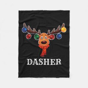 Kerstman Rendier Dasher Kerst Groepskostuum Fleece Deken