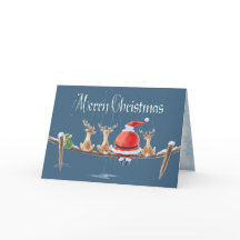 KERSTMAN & RENDIER FISHIN & TEKST DOOR SHARON