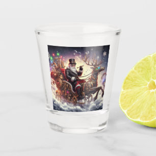 Kerstman/Rendier steampunk Kerstmis/winter Shot Glas