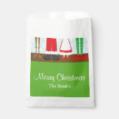 Kerstman rendiervoeten bedankzakje (Voorkant)