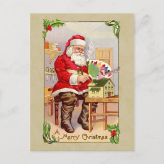 Kerstman Reproductie Briefkaart