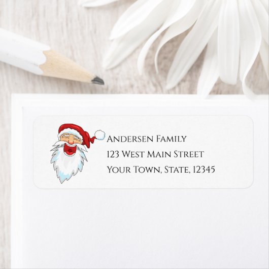 Kerstman retour adres label (Insitu)