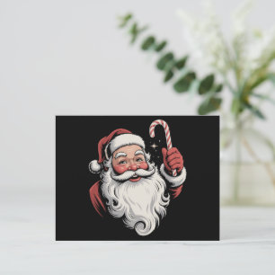 Kerstman Retro Cadeau Vintage Feestdagenkaart
