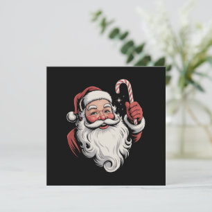 Kerstman Retro Cadeau Vintage Kaart