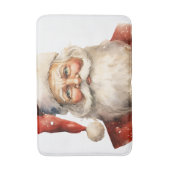 Kerstman Retro Kerstmis Badmat (Voorkant Verticaal)