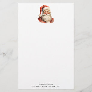 Kerstman Retro Kerstmis Briefpapier