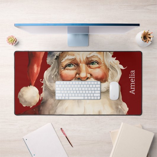 Kerstman Retro Kerstmis Bureaumat (Kantoor 1)