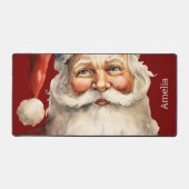 Kerstman Retro Kerstmis Bureaumat (Voorkant)
