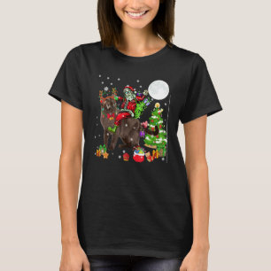 Kerstman Ridder Rendier Birmaanse Kat Kat Kerst Tr T-shirt