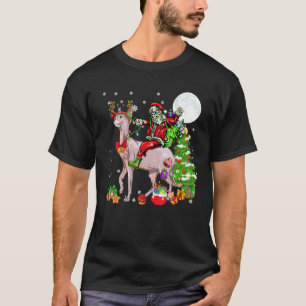 Kerstman Ridder Rendier Sphynx Kat Kerstboom O T-shirt
