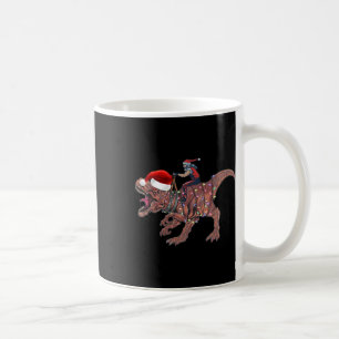 Kerstman rijdt op dinosaurus T Rex Kerst jongens m Koffiemok