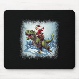 Kerstman rijdt op een dinosaurus T-rex Grappige Ke Muismat