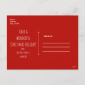  Kerstman Rode Kerstmis Groet Feestdagenkaart (Achterkant)