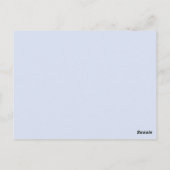 Kerstman rond de wereld briefkaart (Achterkant)