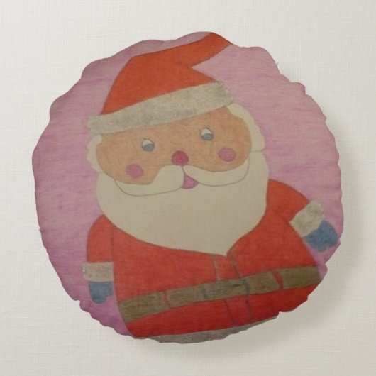  kerstman rond kussen (Achterkant)