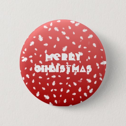 Kerstman Ronde Button 5,7 Cm (Voorkant)