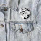  kerstman ronde button 5,7 cm (In situ)