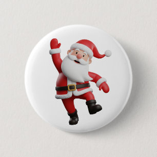 Kerstman Ronde Button 5,7 Cm