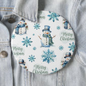 Kerstman Ronde Button 6,0 Cm (In situ)