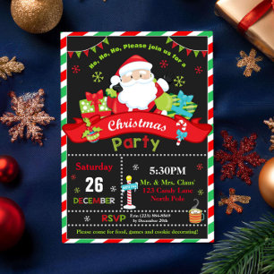 Kerstman rood en groen kerstfeest kaart