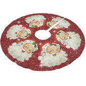 Kerstman Rood Glitter Glans Sterren Kerstmis Kerstboom Rok (Gekanteld)
