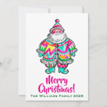 Kerstman Roze Kerst