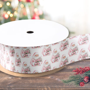 Kerstman Roze Kerstmis Lint